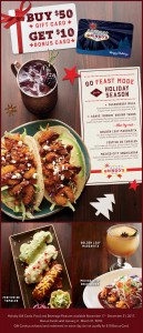 Holiday Menu